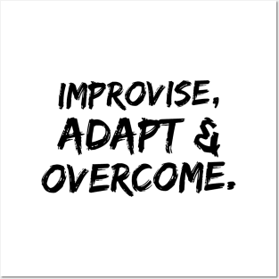 Improvise, adapt & overcome Posters and Art